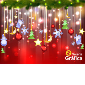 Fondo Navidad, impreso en lona blackout mate. Ideal sesiones fotográficas.