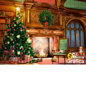 Fondo Navidad, impreso en lona blackout mate. Ideal sesiones fotográficas.