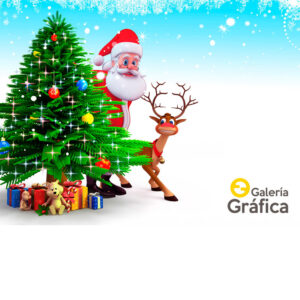 Fondo Navidad, impreso en lona blackout mate. Ideal sesiones fotográficas.